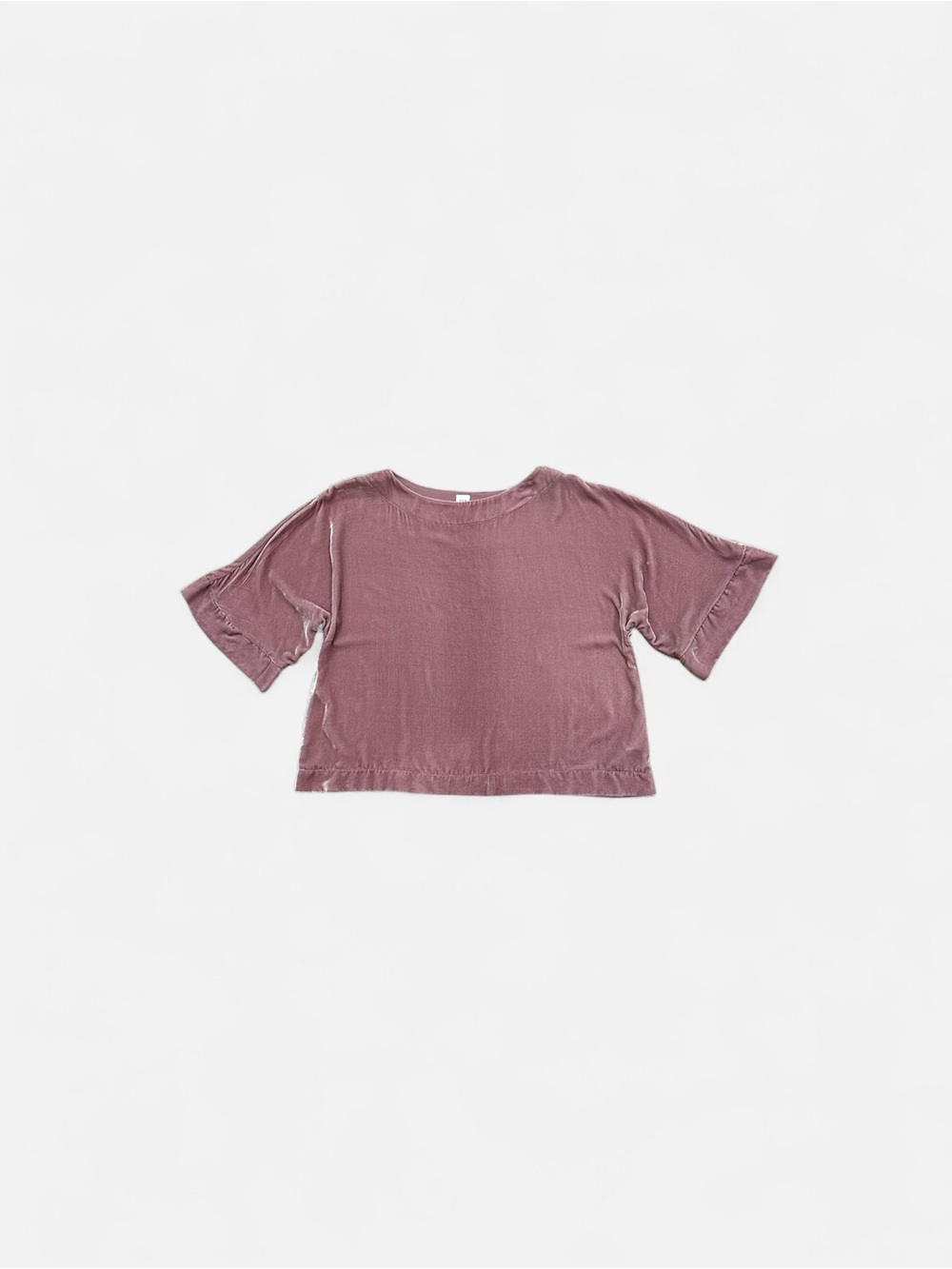 Gap Women’s Velvet Short-Sleeve Top in Mauve